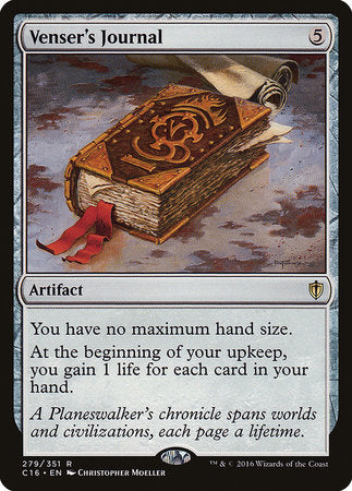 Venser's Journal [Commander 2016] | Tabernacle Games