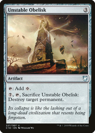 Unstable Obelisk [Commander 2018] | Tabernacle Games