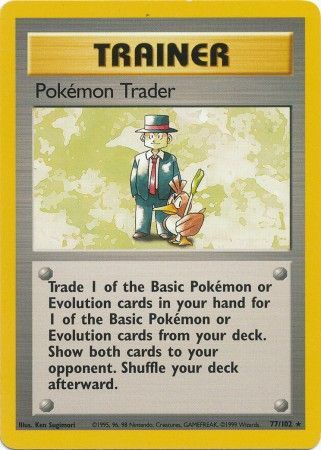 Pokemon Trader (77/102) [Base Set Unlimited] | Tabernacle Games
