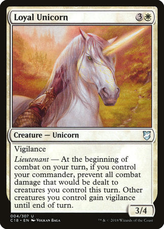 Loyal Unicorn [Commander 2018] | Tabernacle Games