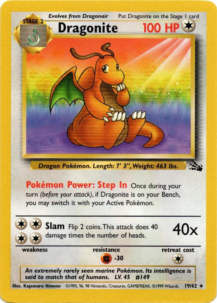 Dragonite (19/62) [Fossil Unlimited] | Tabernacle Games