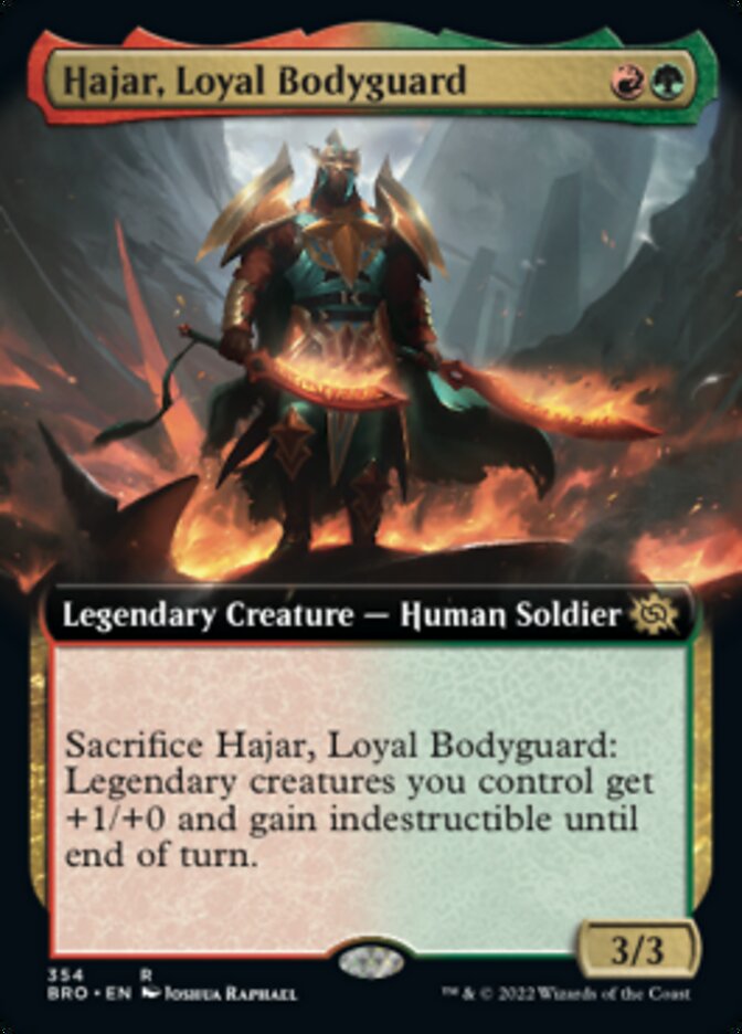 Hajar, Loyal Bodyguard (Extended Art) [The Brothers' War] | Tabernacle Games