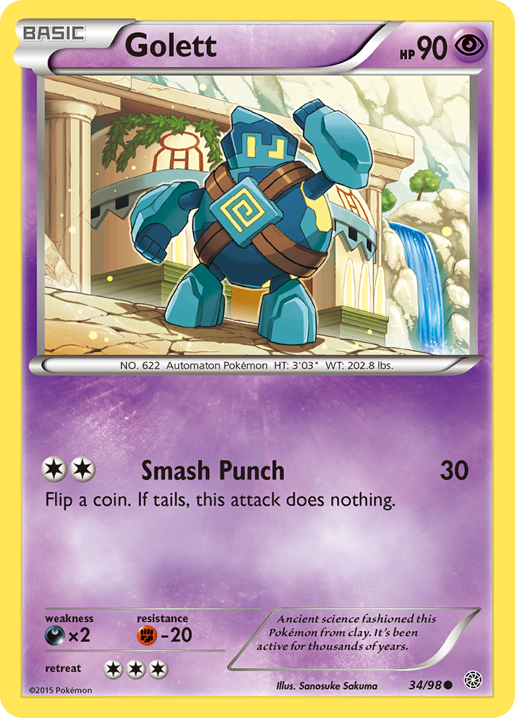 Golett (34/98) [XY: Ancient Origins] | Tabernacle Games