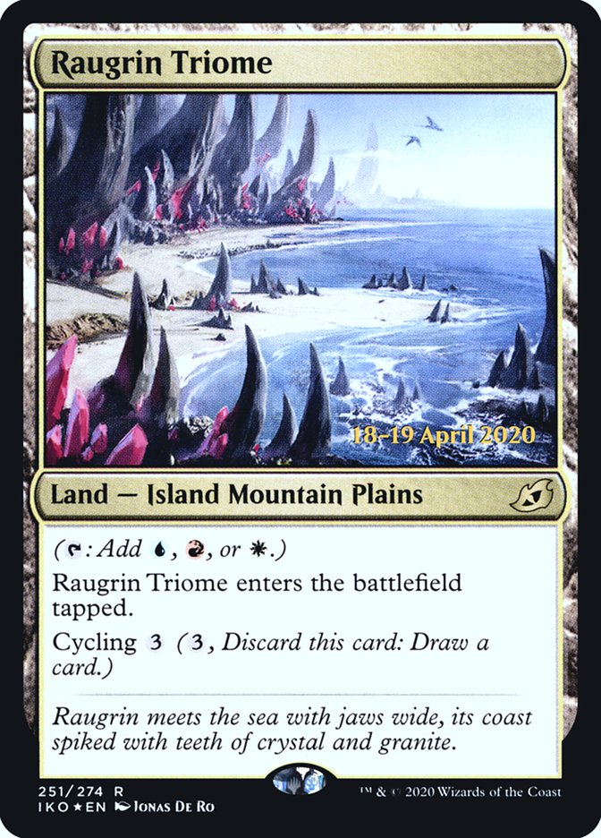 Raugrin Triome  [Ikoria: Lair of Behemoths Prerelease Promos] | Tabernacle Games