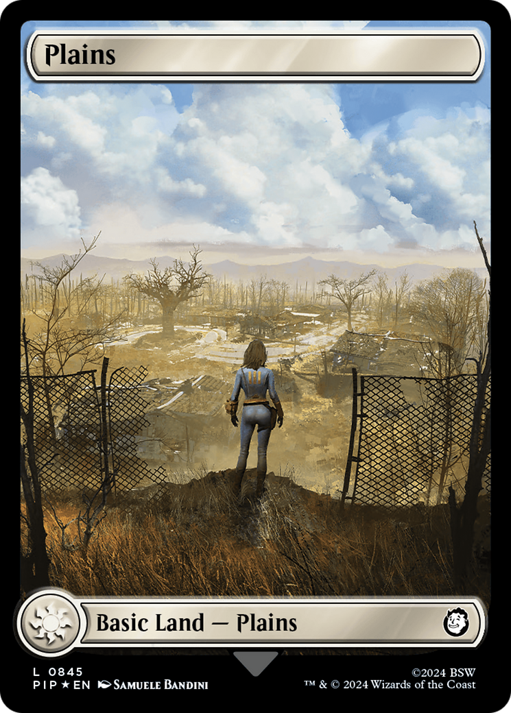 Plains (0845) (Surge Foil) [Fallout] | Tabernacle Games