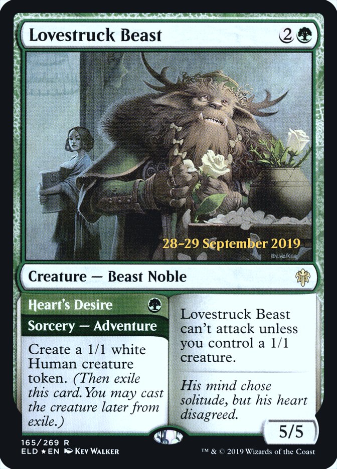 Lovestruck Beast // Heart's Desire  [Throne of Eldraine Prerelease Promos] | Tabernacle Games