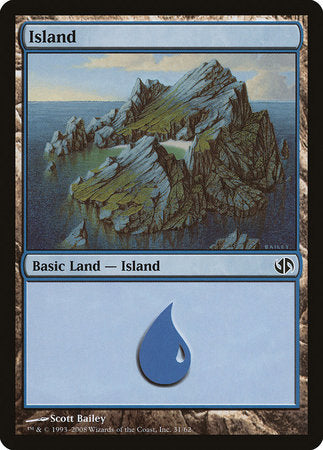 Island (31) [Duel Decks: Jace vs. Chandra] | Tabernacle Games