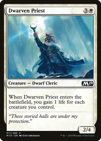 Dwarven Priest [Core Set 2019] | Tabernacle Games