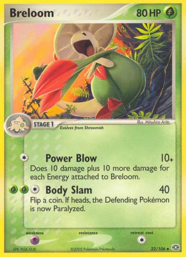 Breloom (22/106) [EX: Emerald] | Tabernacle Games