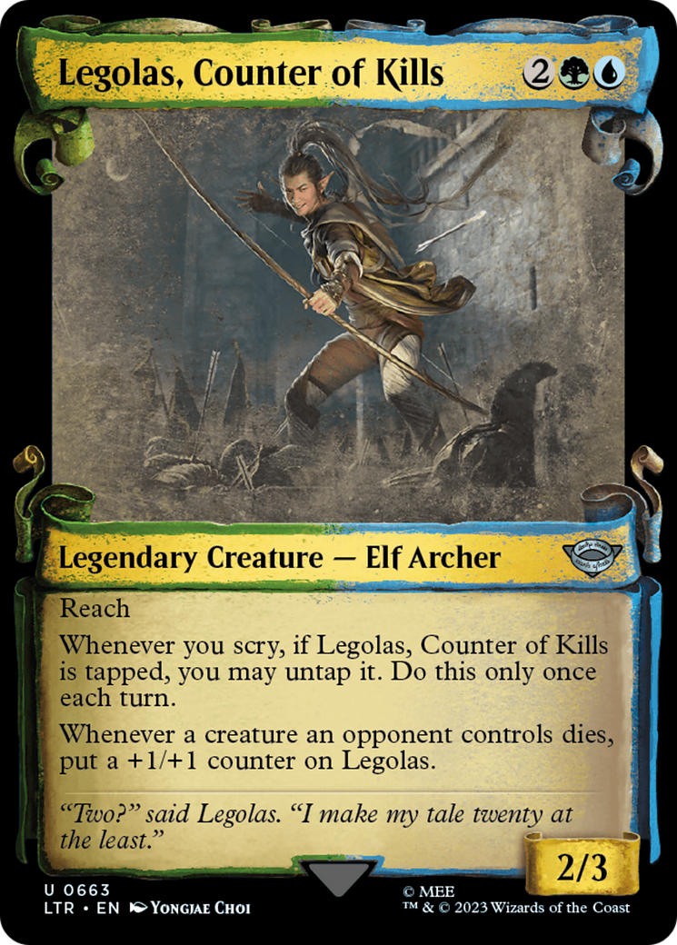 Legolas, Counter of Kills [The Lord of the Rings: Tales of Middle-Earth Showcase Scrolls] | Tabernacle Games