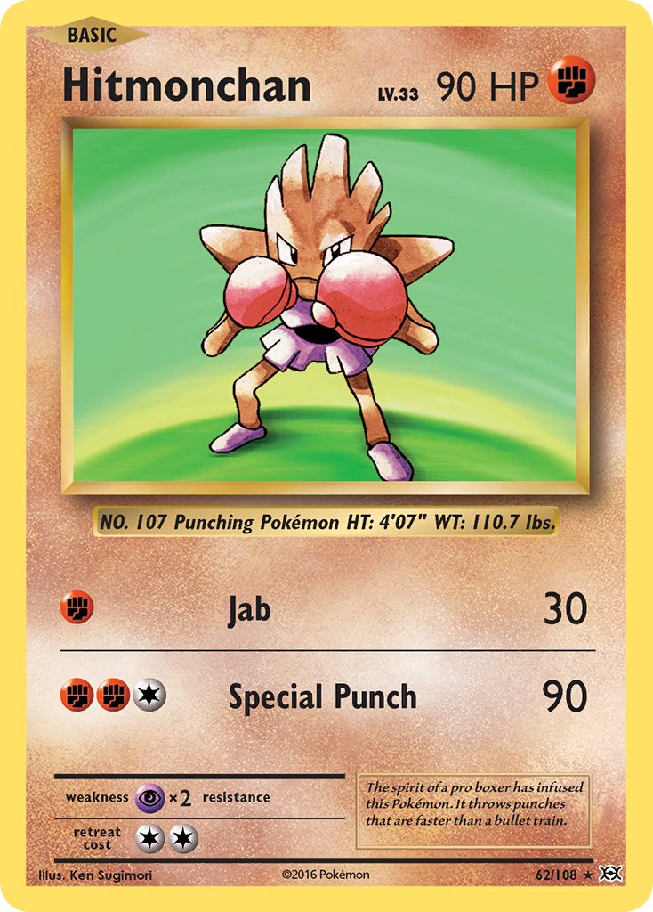 Hitmonchan (62/108) (Theme Deck Exclusive) [XY: Evolutions] | Tabernacle Games