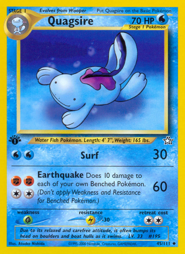 Quagsire (45/111) [Neo Genesis 1st Edition] | Tabernacle Games