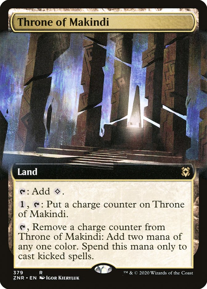 Throne of Makindi (Extended Art) [Zendikar Rising] | Tabernacle Games