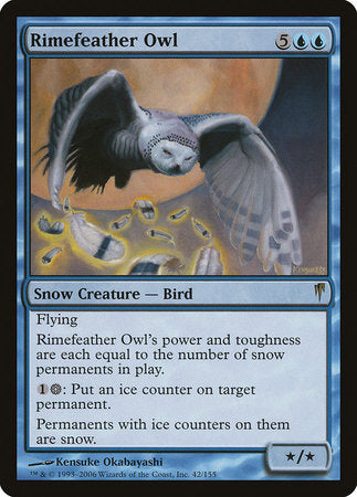 Rimefeather Owl [Coldsnap] | Tabernacle Games