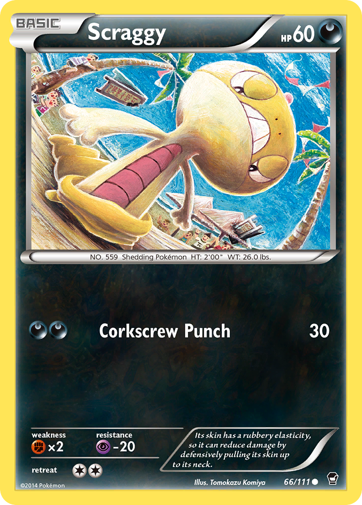 Scraggy (66/111) [XY: Furious Fists] | Tabernacle Games