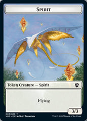 Spirit (003) // Thopter Double-sided Token [Innistrad: Crimson Vow Commander Tokens] | Tabernacle Games