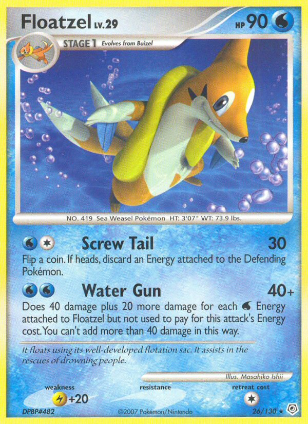 Floatzel (26/130) [Diamond & Pearl: Base Set] | Tabernacle Games