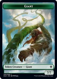 Giant // Food (17) Double-sided Token [Throne of Eldraine Tokens] | Tabernacle Games