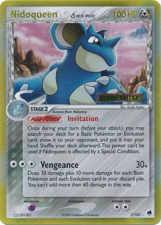 Nidoqueen (7/101) (Delta Species) (Stamped) [EX: Dragon Frontiers] | Tabernacle Games