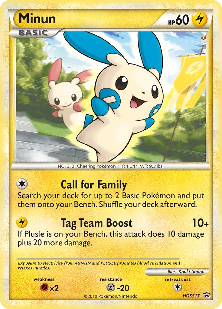 Minun (HGSS17) [HeartGold & SoulSilver: Black Star Promos] | Tabernacle Games