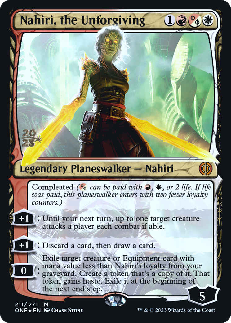 Nahiri, the Unforgiving [Phyrexia: All Will Be One Prerelease Promos] | Tabernacle Games