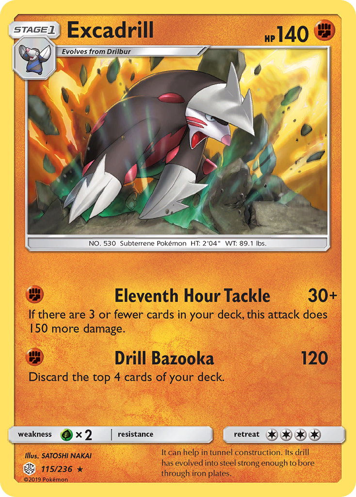 Excadrill (115/236) [Sun & Moon: Cosmic Eclipse] | Tabernacle Games