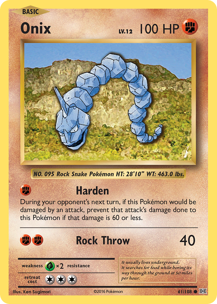 Onix (61/108) [XY: Evolutions] | Tabernacle Games