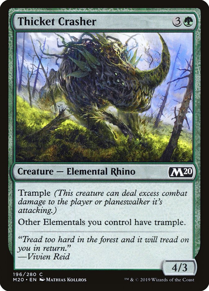 Thicket Crasher [Core Set 2020] | Tabernacle Games