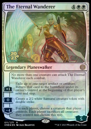 The Eternal Wanderer [Phyrexia: All Will Be One Prerelease Promos] | Tabernacle Games
