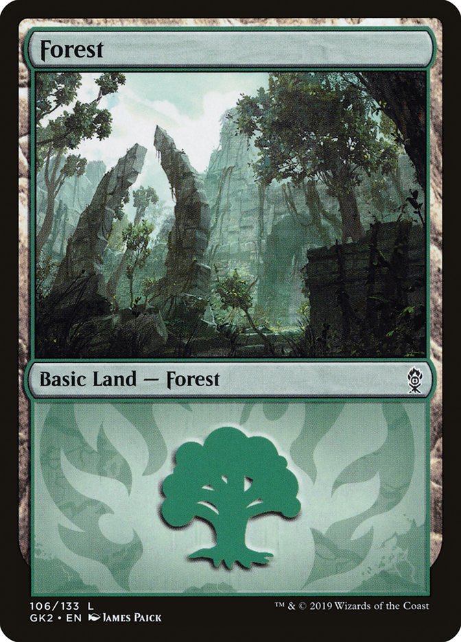 Forest (106) [Ravnica Allegiance Guild Kit] | Tabernacle Games