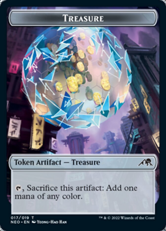 Treasure Token [Kamigawa: Neon Dynasty Tokens] | Tabernacle Games