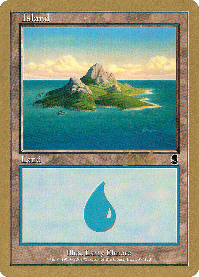 Island (cr337a) (Carlos Romao) [World Championship Decks 2002] | Tabernacle Games