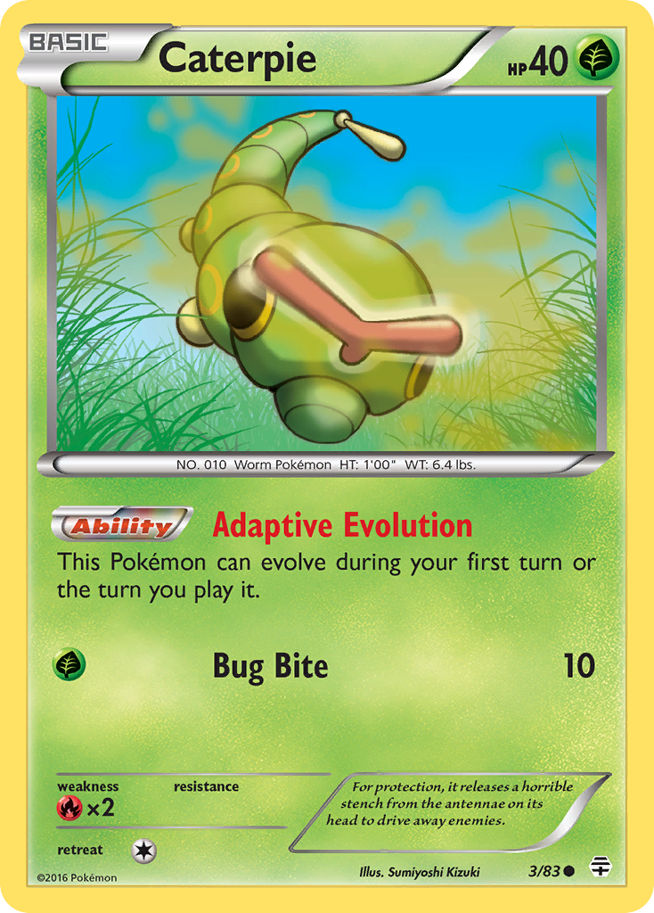 Caterpie (3/83) [XY: Generations] | Tabernacle Games