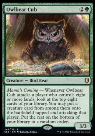 Owlbear Cub [Commander Legends: Battle for Baldur's Gate] | Tabernacle Games