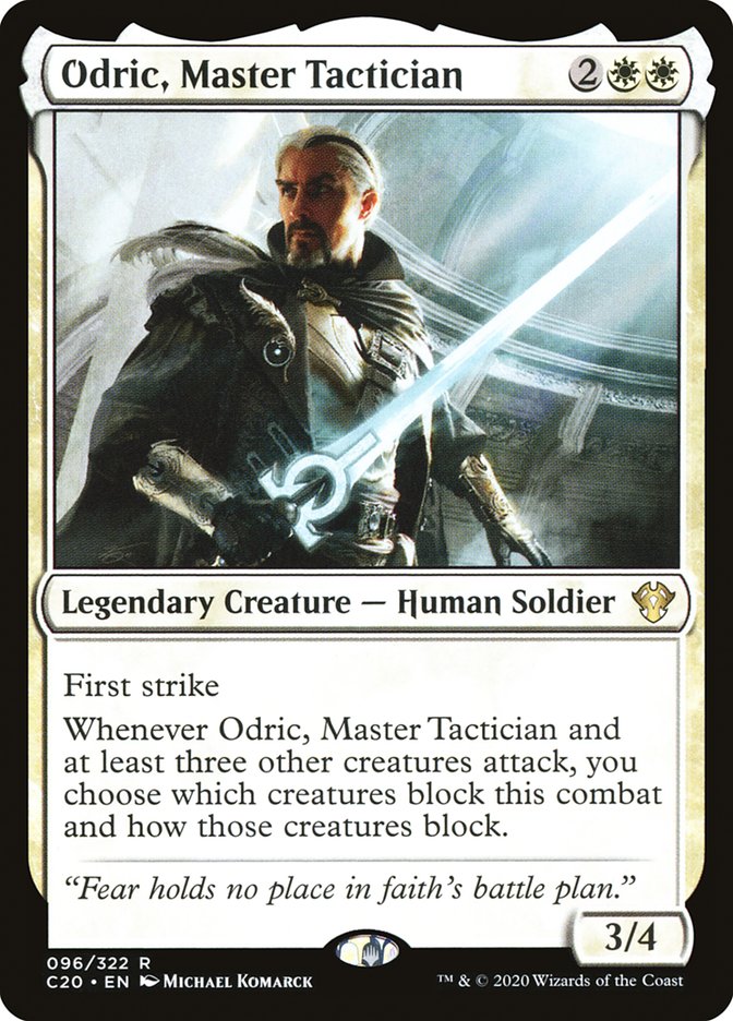 Odric, Master Tactician [Commander 2020] | Tabernacle Games