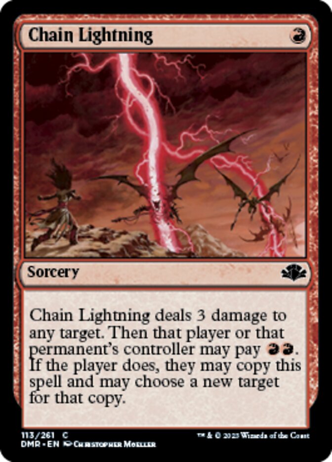 Chain Lightning [Dominaria Remastered] | Tabernacle Games