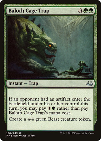 Baloth Cage Trap [Modern Masters 2017] | Tabernacle Games