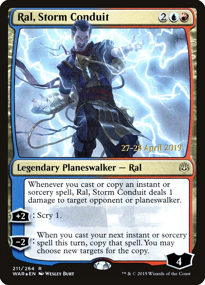 Ral, Storm Conduit  [War of the Spark Prerelease Promos] | Tabernacle Games