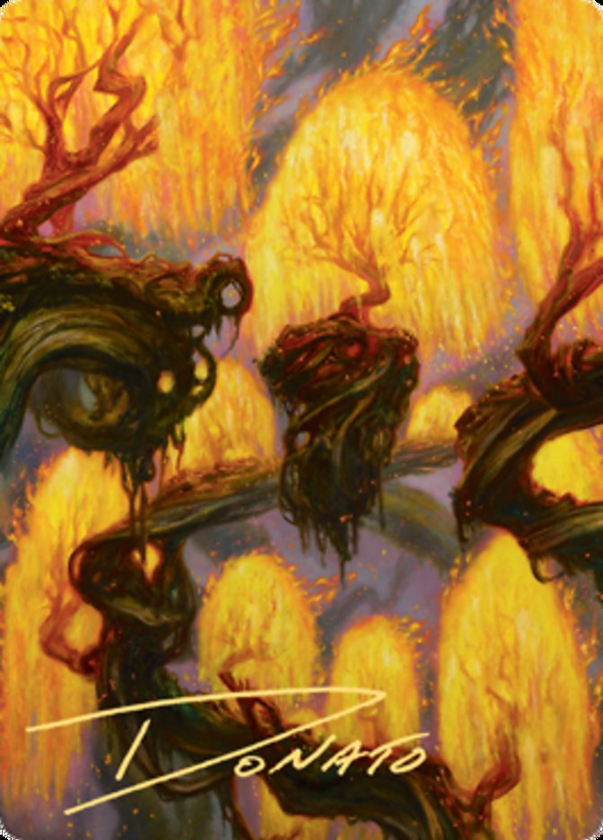 Grove of the Burnwillows Art Card (Gold-Stamped Signature) [Zendikar Rising Art Series] | Tabernacle Games