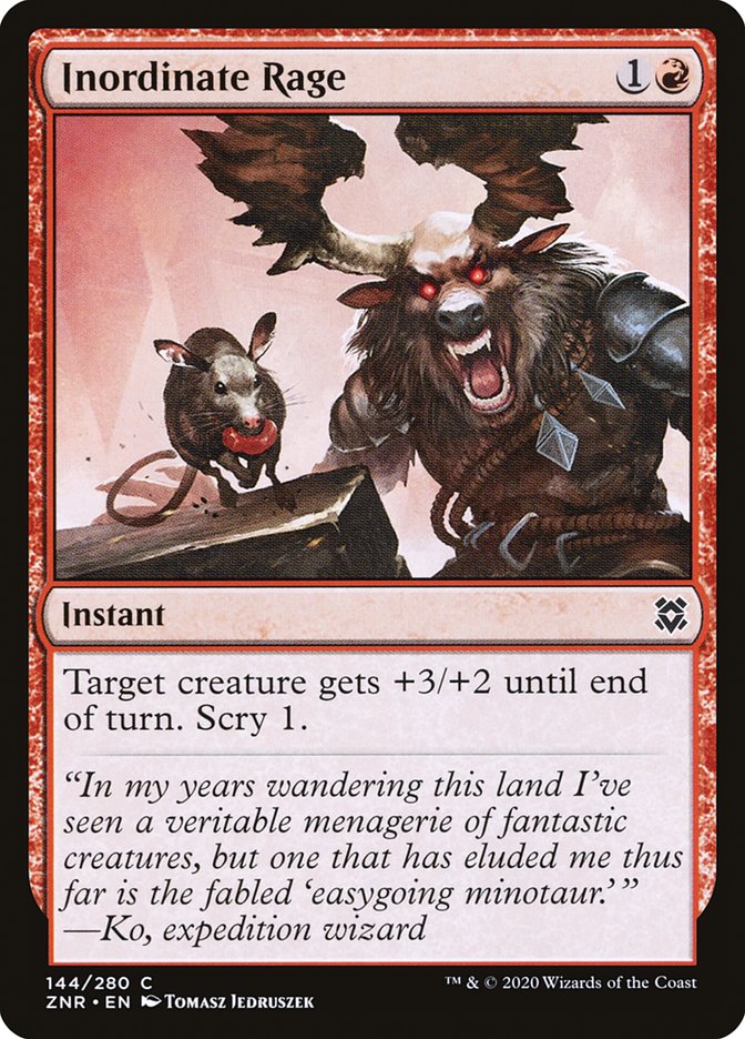 Inordinate Rage [Zendikar Rising] | Tabernacle Games