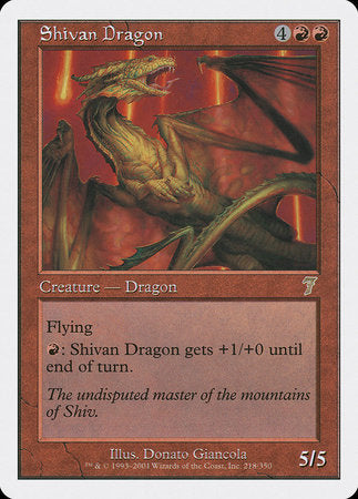 Shivan Dragon [Seventh Edition] | Tabernacle Games