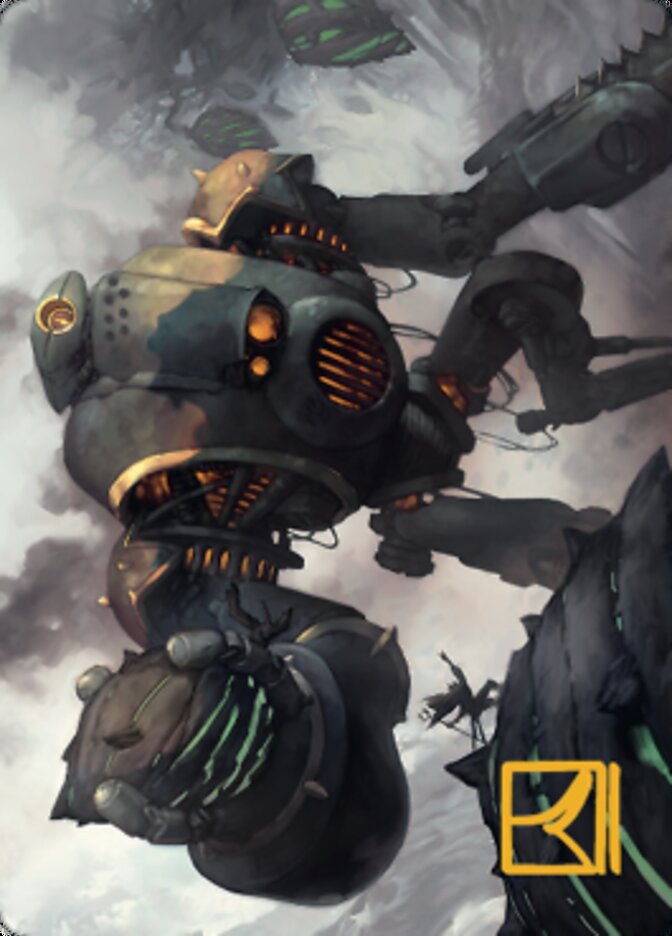 Rust Goliath Art Card (Gold-Stamped Signature) [The Brothers' War Art Series] | Tabernacle Games