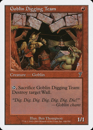 Goblin Digging Team [Seventh Edition] | Tabernacle Games