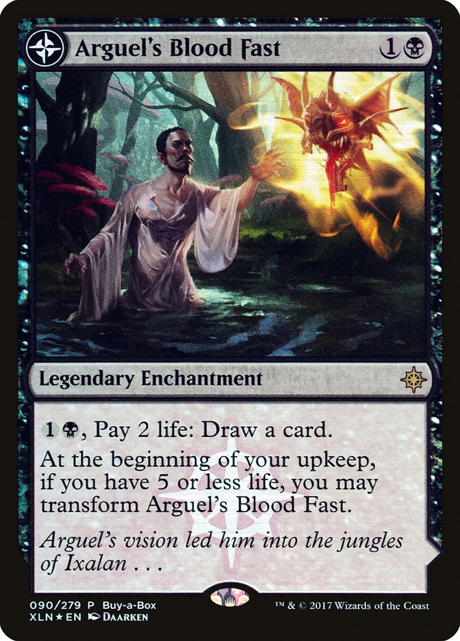Arguel's Blood Fast // Temple of Aclazotz (Buy-A-Box) [Ixalan Treasure Chest] | Tabernacle Games
