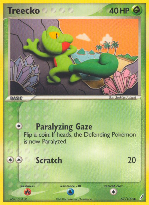 Treecko (67/100) [EX: Crystal Guardians] | Tabernacle Games