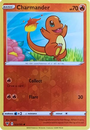 Charmander (023/185) (Reverse Cosmos Holo) [Sword & Shield: Vivid Voltage] | Tabernacle Games