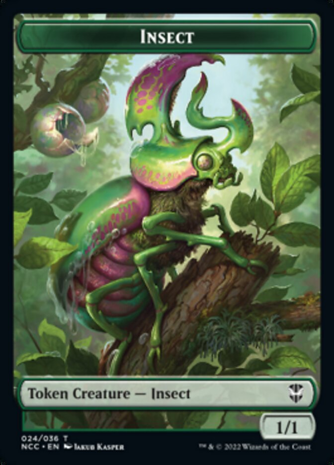 Ogre // Insect Double-sided Token [Streets of New Capenna Commander Tokens] | Tabernacle Games