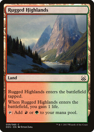 Rugged Highlands [Duel Decks: Mind vs. Might] | Tabernacle Games