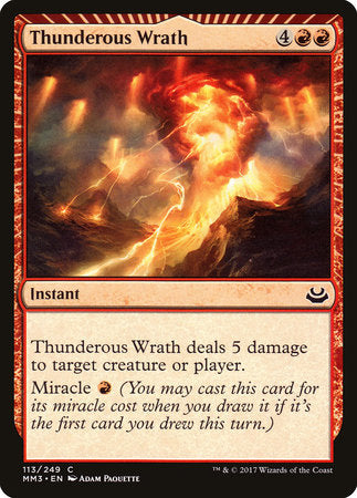 Thunderous Wrath [Modern Masters 2017] | Tabernacle Games