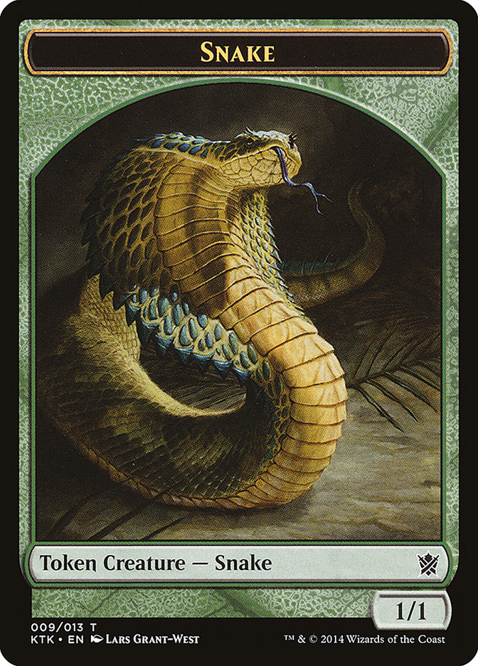 Snake [Khans of Tarkir Tokens] | Tabernacle Games
